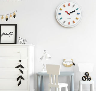 FunTime | Creative and playful 3D Nordic multicoloured wall clock