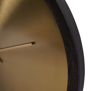 DuskTime | Opulent Brass & Black Wall Clock