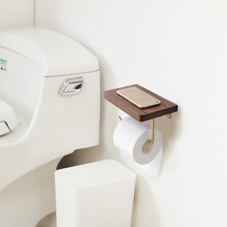 RusticRoll | Multifunctional wooden toilet roll holder